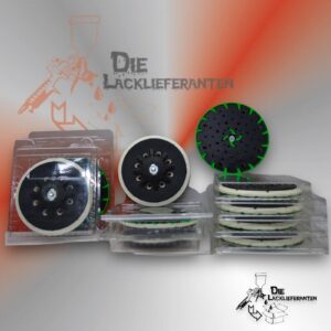 10X Stützteller, Schleifteller, Polierteller Exzenterschleifteller 150mm Hart mit Klett M8