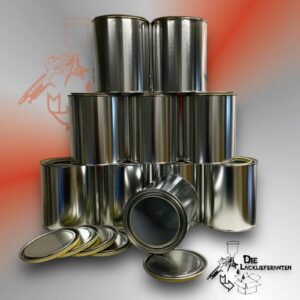 10X 1L  Leerdose Blech Beschichtet / Wasserlack mit Deckel #8000010