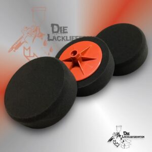 3X Polierschwamm ∅150mm Schwarz Weich Aufnahme M14