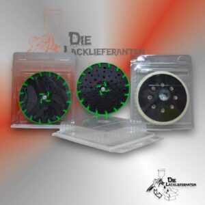 3X Stützteller, Schleifteller, Polierteller Exzenterschleifteller 150mm Hart mit Klett M8