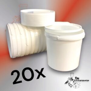 20X  Lack-Mischbecher 5L Eimer mit Deckel