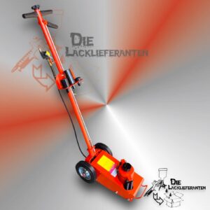 Pneumatischer Rangierwagenheber 22 t, 245-535 mm, Fahrbar, mit Druckaufsätzen, Druckluft Wagenheber für LKW Kfz und Werkstatt