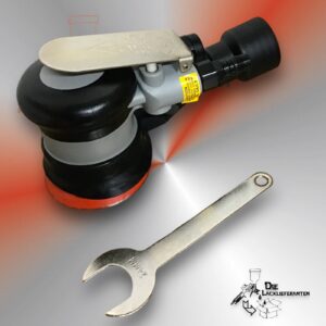 Mini Exzenterschleifer, Pneumatisch Ø75mm Schleifmaschine/Klett/Schleifpad #EX75