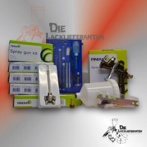 FINIXA Spritzpistolen-SET SPG500 mit 4x Düsensatz & Reinigugssatz