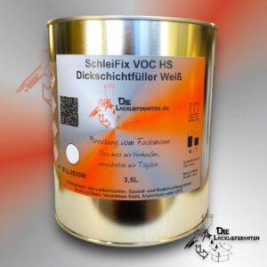 SchleiFix Dickschichtfüller 4:1 Weiß 3,5L 5min bei 60°C / 15min bei 40°C #CP37535W