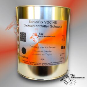 SchleiFix Dickschichtfüller 4:1 Schwarz 3,5L 5min bei 60°C / 15min bei 40°C #CP37535S