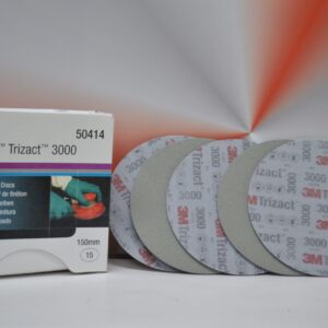 6X 3M Hookit Trizact P3000 150mm Klett