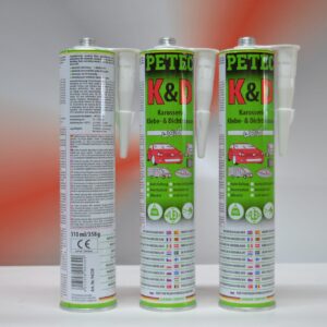 3X PETEC Karosserie Kleb u. Dichtmasse Weiß 310ml Art. 94530