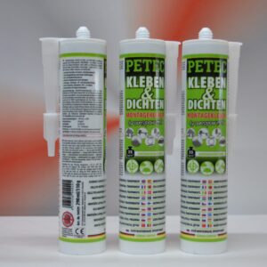 3x PETEC Montagekleber Transparent - 290ml Art.94929