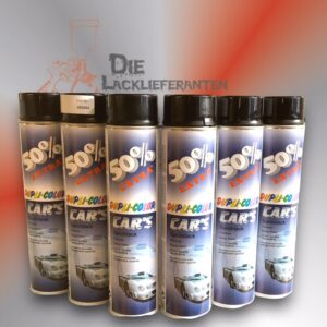 6X DupliColor Cars Schwarz Glanz 600ml Spray-Dose ArtNr: 693854