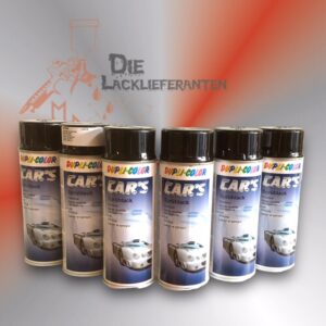 6X Dupli Color Cars Schwarz glänzend 400ml Art. 385865