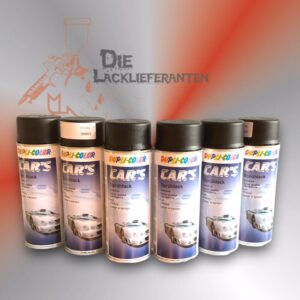 6X Dupli Color Cars Schwarz Matt 400ml Art. 385872
