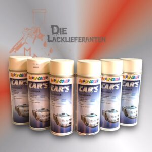 6X Dupli Color Cars Weiß Seidenmatt 400ml Art. 652233