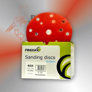 1Pck FINIXA Red-Schleifscheiben, P320 - 150mm  100 Stk #SPDA0320